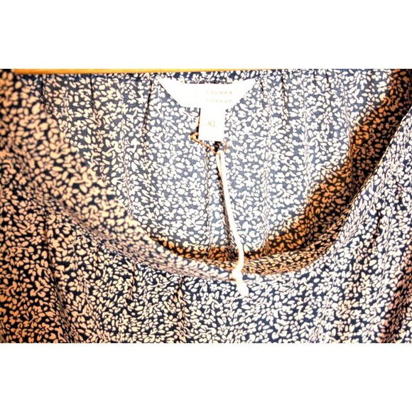 Lauren Conrad Skirt Womens sz XL Blue Floral Midi Prairie Cottage Core - Picture 2 of 8